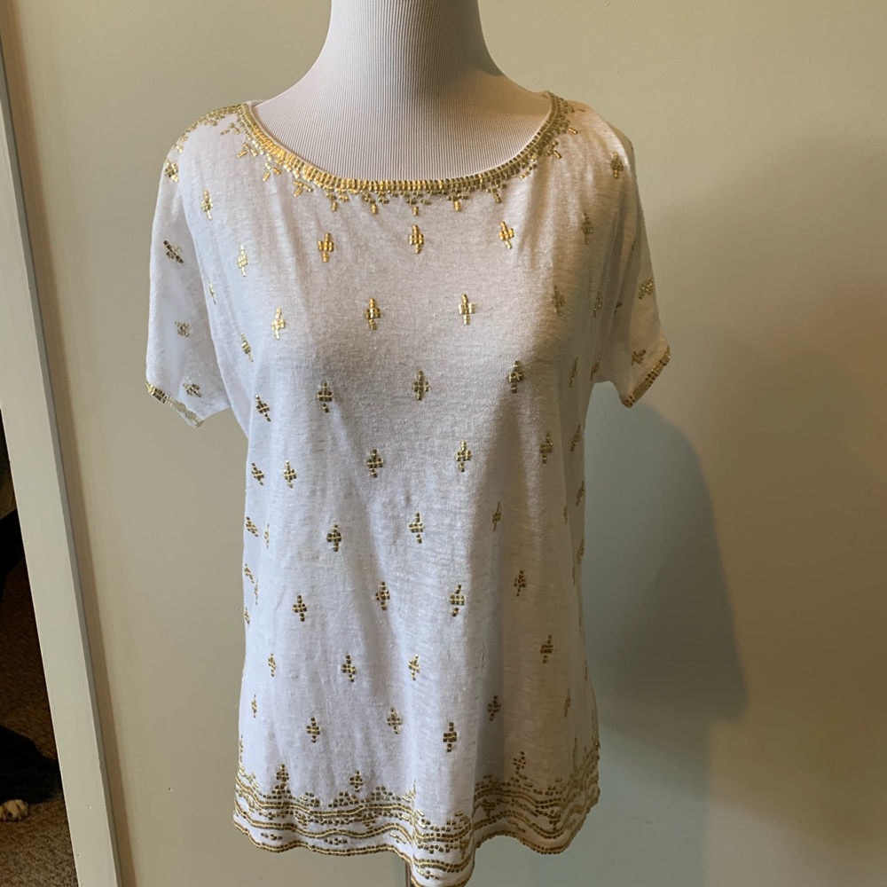 Moon and Meadow linen top